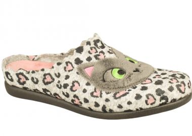 Παντόφλες γυναικείες | Υφασμάτινες | Υφαντίδης | 263336 | Λεοπάρ - Υφαντίδης - 